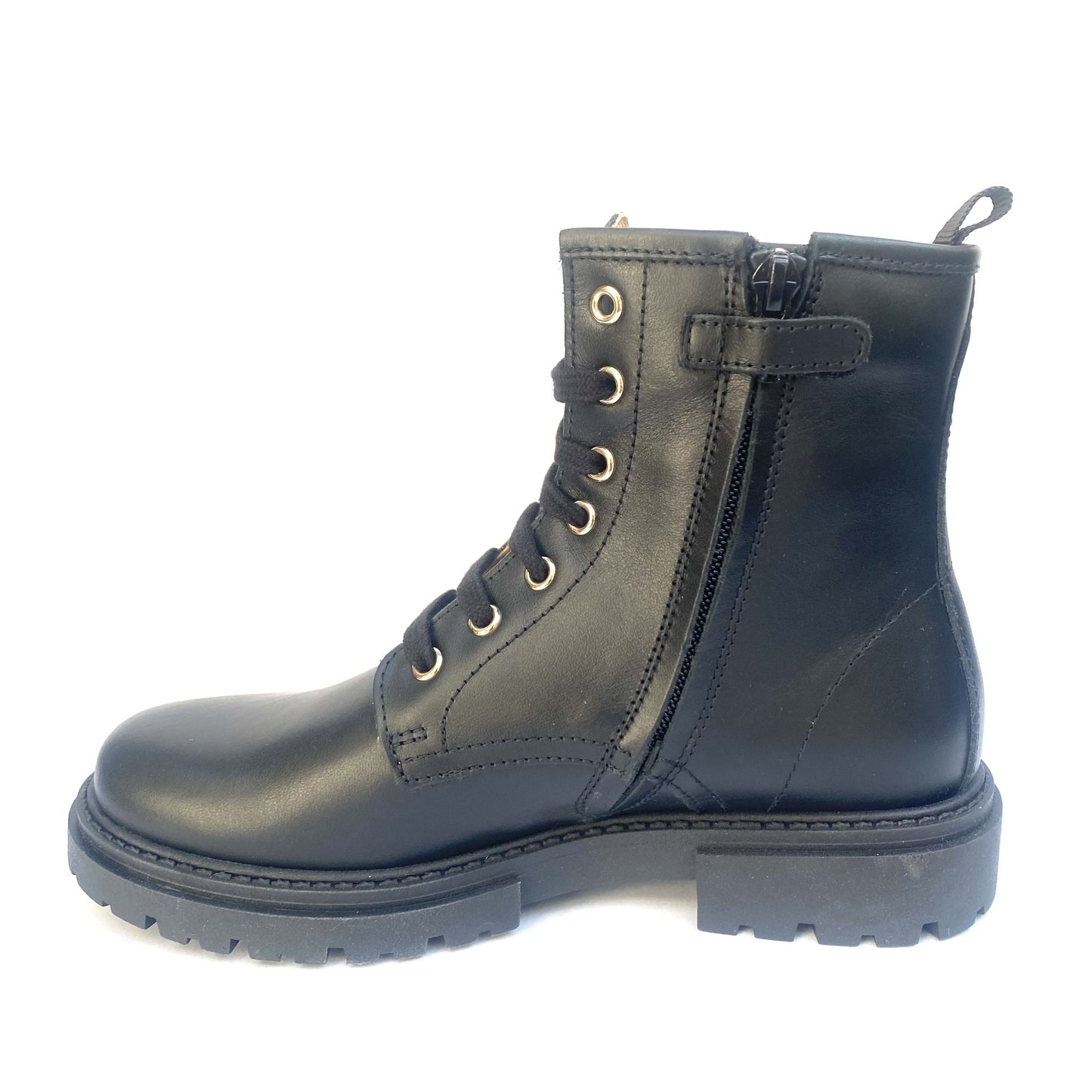 Lunella stoere veterbottine zwart
