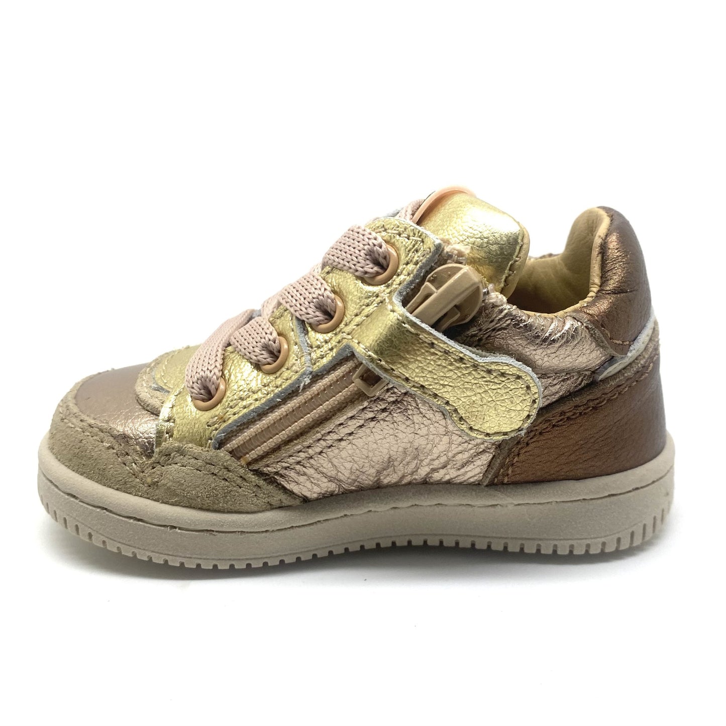 Stones and Bones NEED goud en nude sneaker