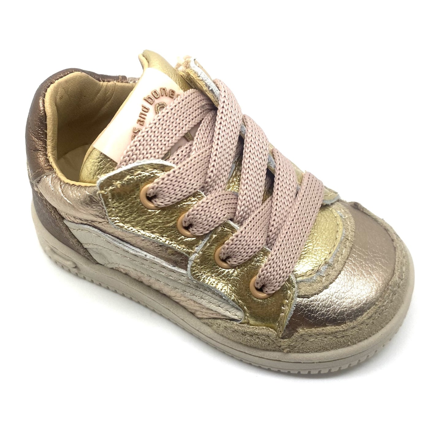 Stones and Bones NEED goud en nude sneaker
