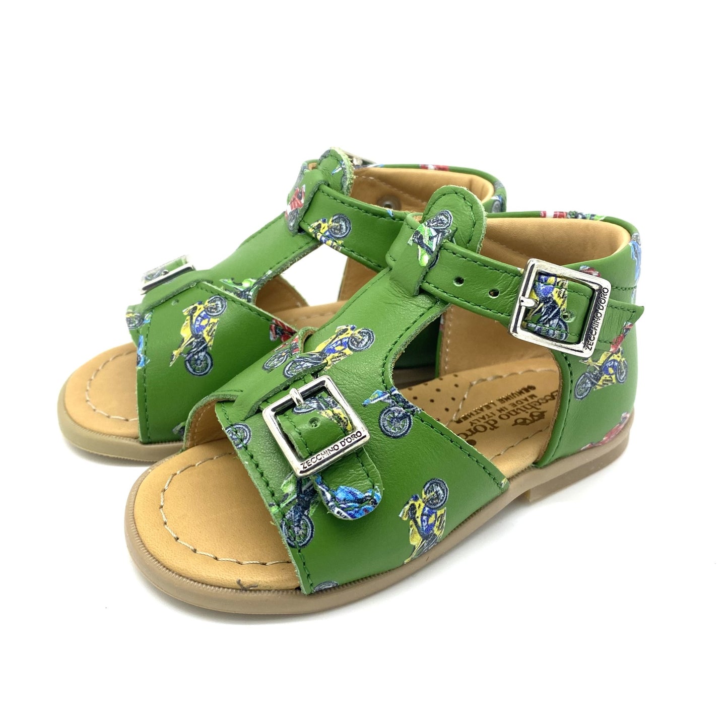 Zecchino D'oro sandaal groen met brommers.