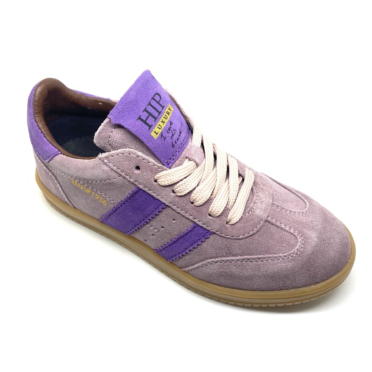 Hip lage sneaker paars