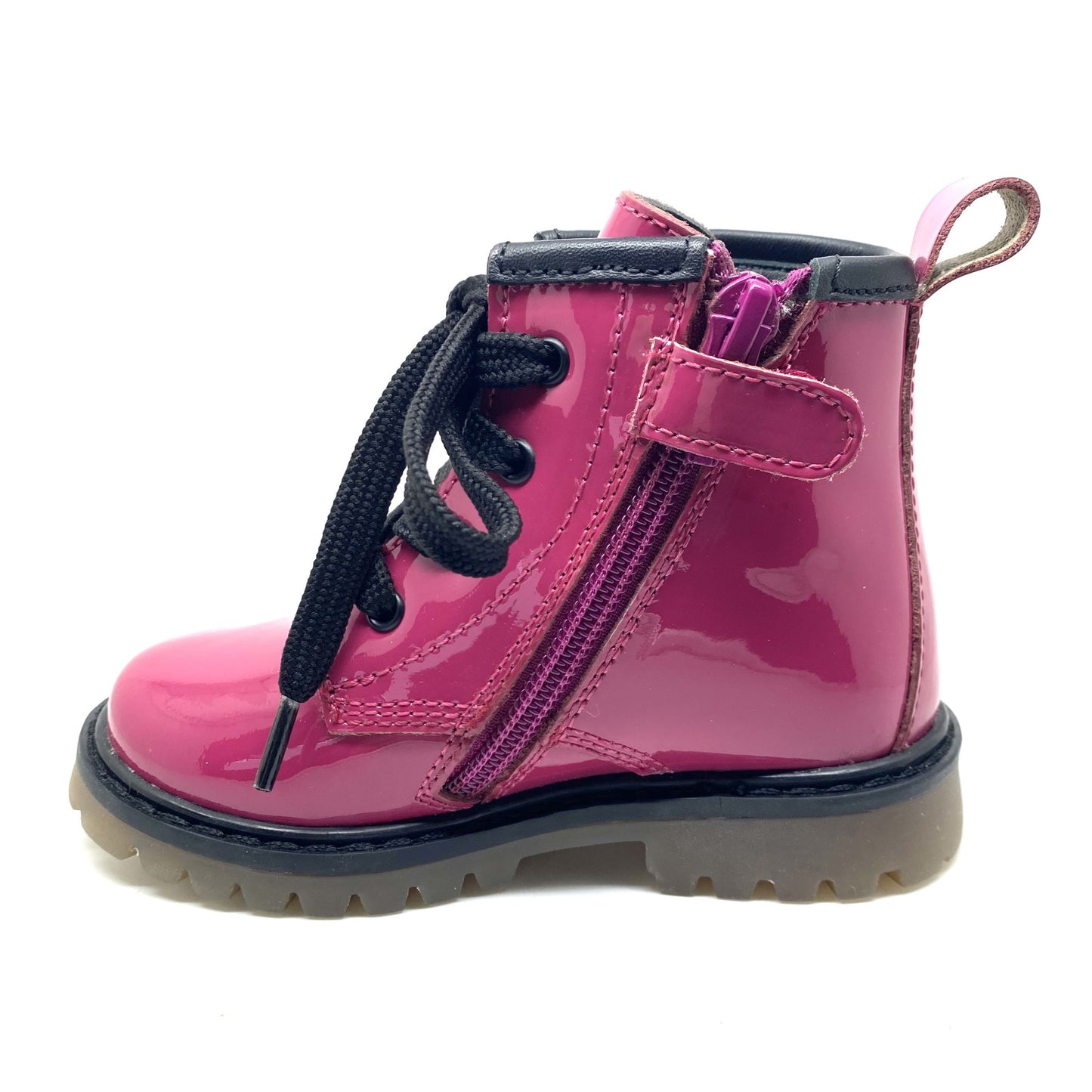 Pinocchio veter bottine in roze lak