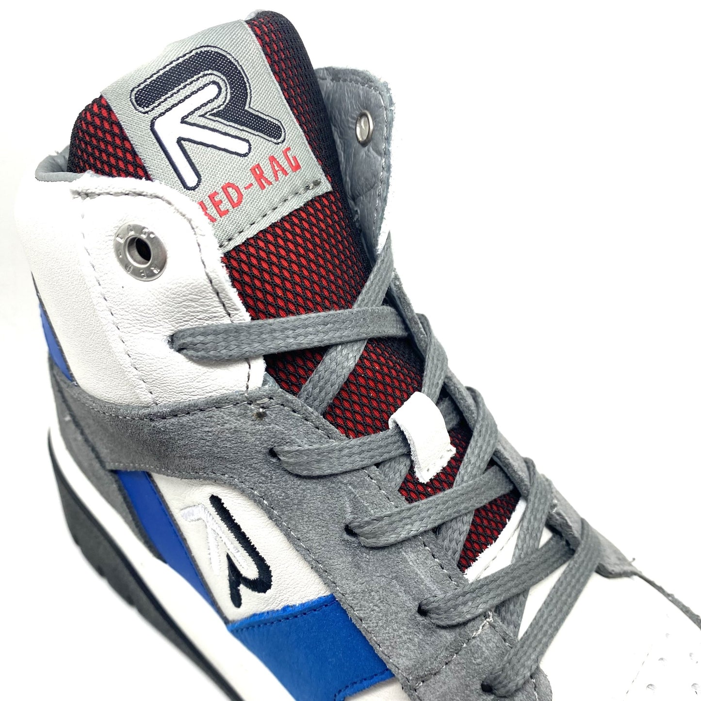Red Rag hoge sneaker wit blauw en grijs