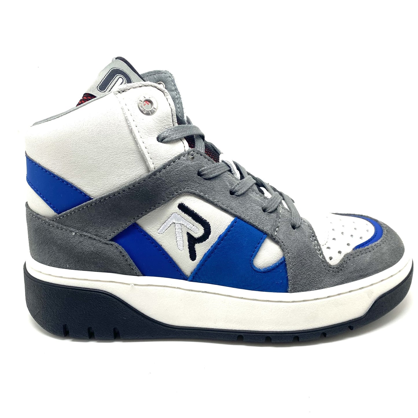 Red Rag hoge sneaker wit blauw en grijs