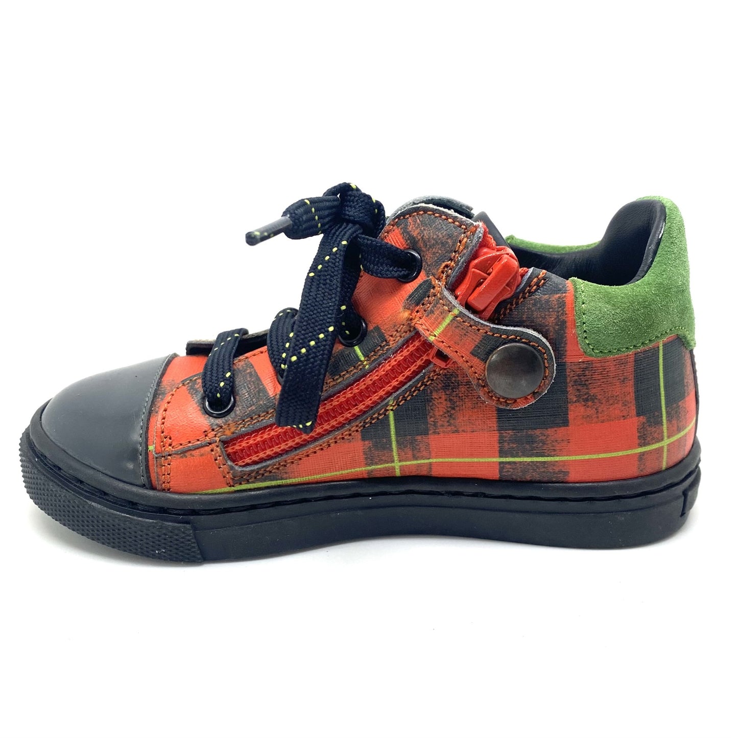 Rondinella rood met zwarte sneaker