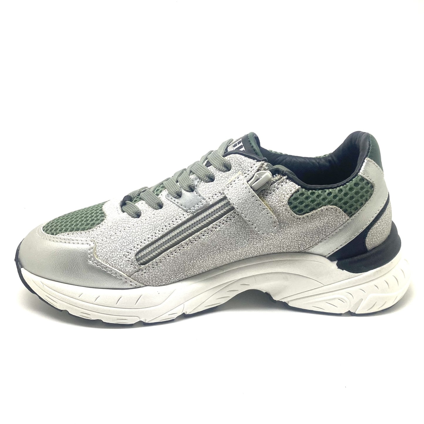 Hip runner groen en zilver