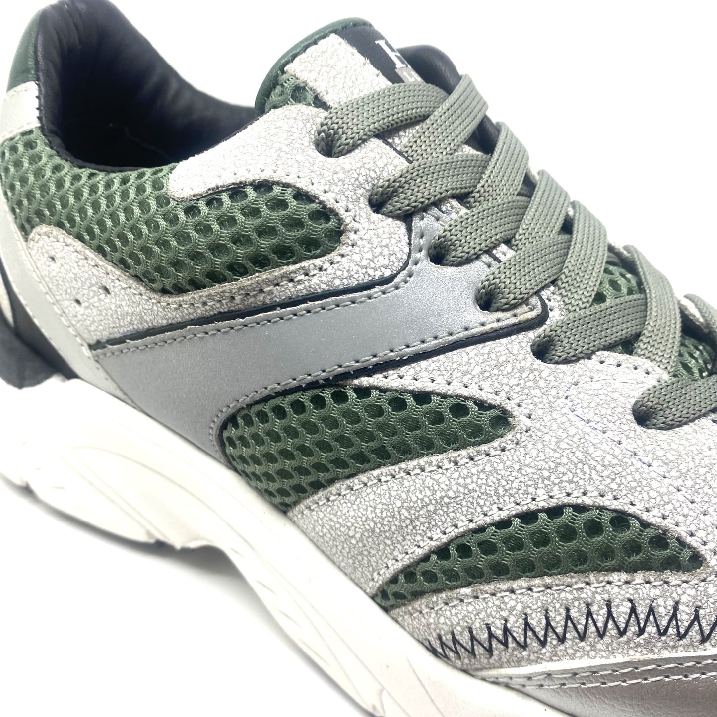 Hip runner groen en zilver