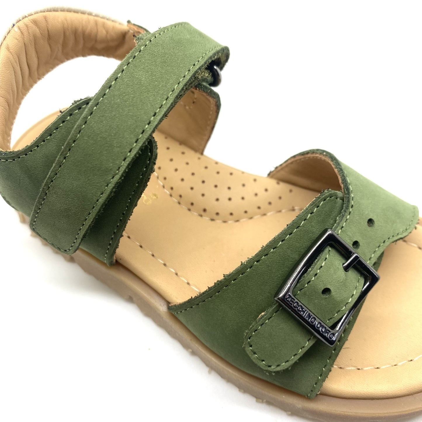 Zecchino D'oro sandaal kaki met velcro