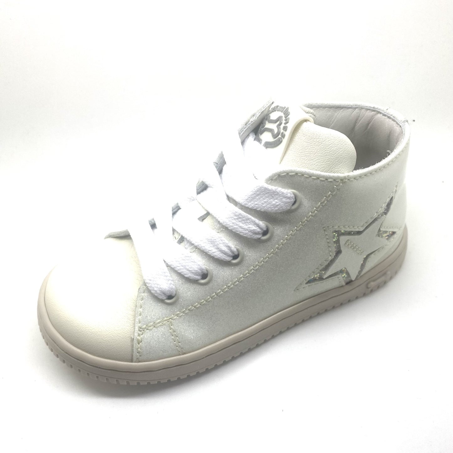 Stones and Bones sneaker wit glitter met ster zijkant