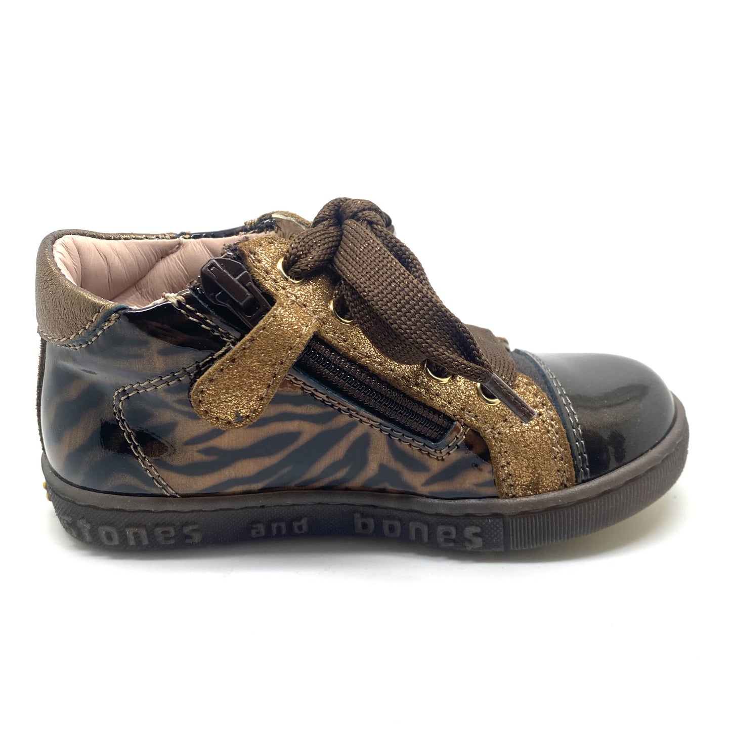 Stones And Bones sneakertje met leopard print
