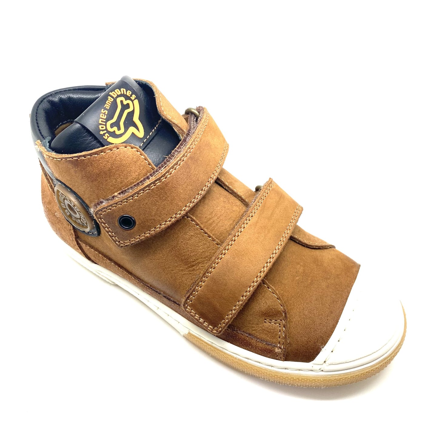 Stones and Bones bruine velcro schoen.