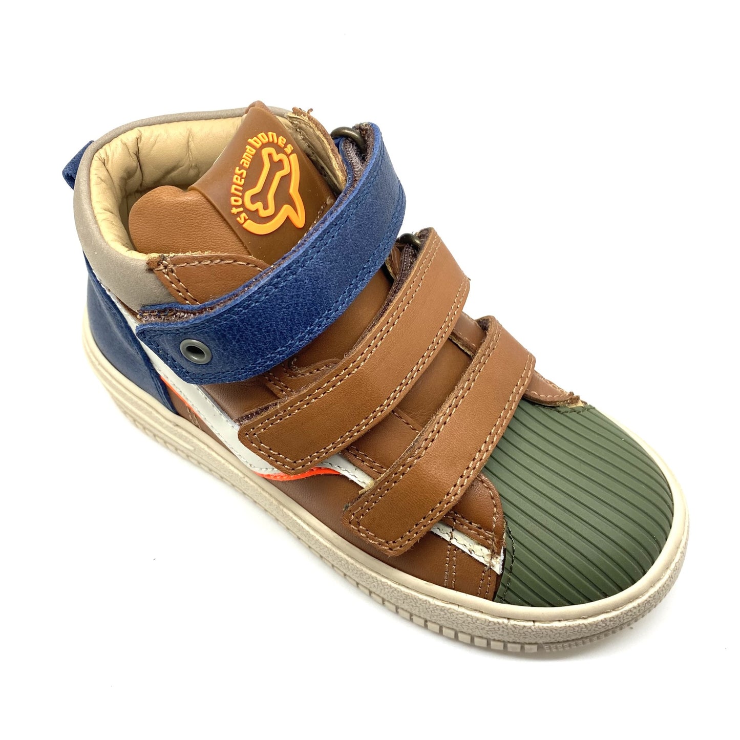 Stones and Bones hoge sneaker met 3 velcro