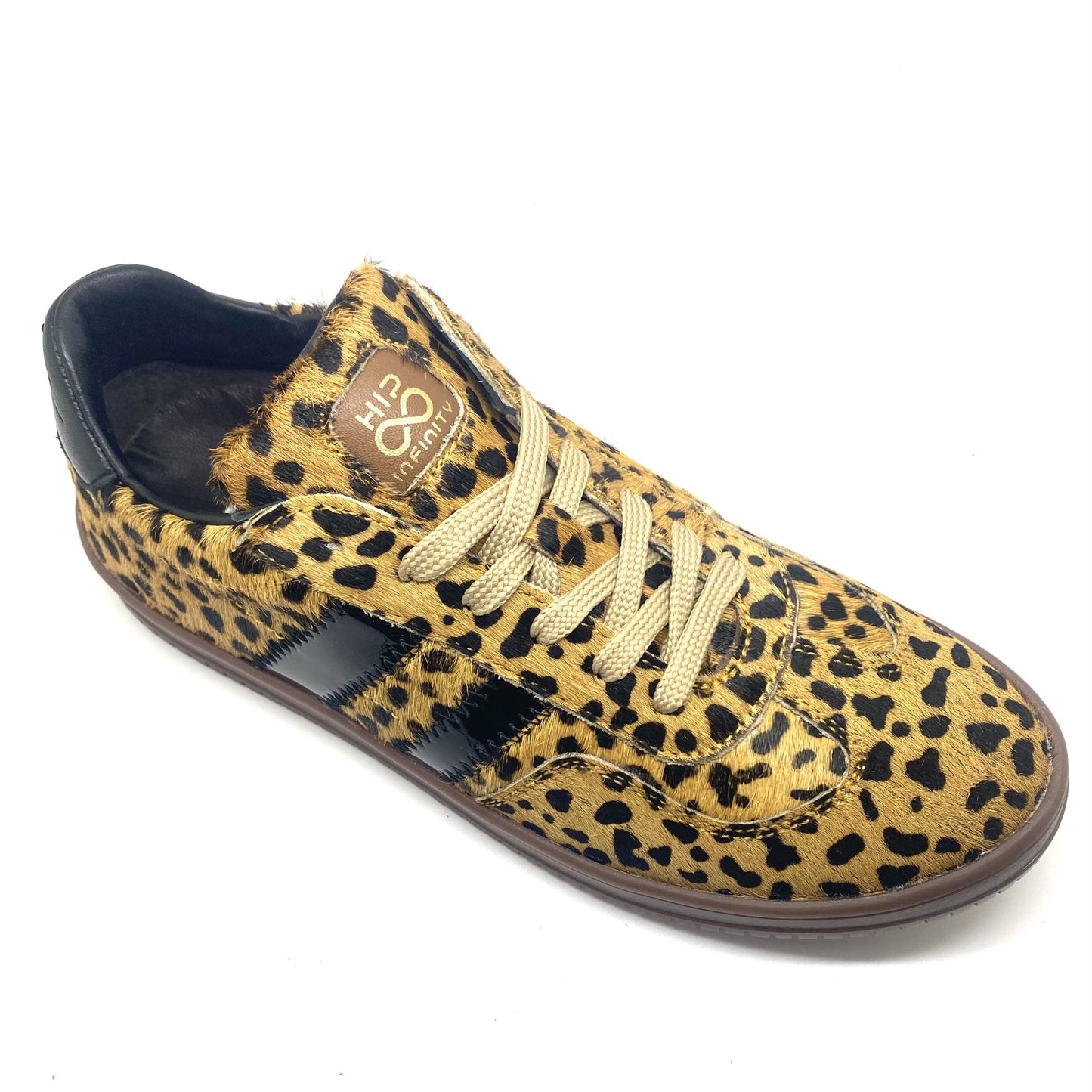 Hip lage sneaker leopard print