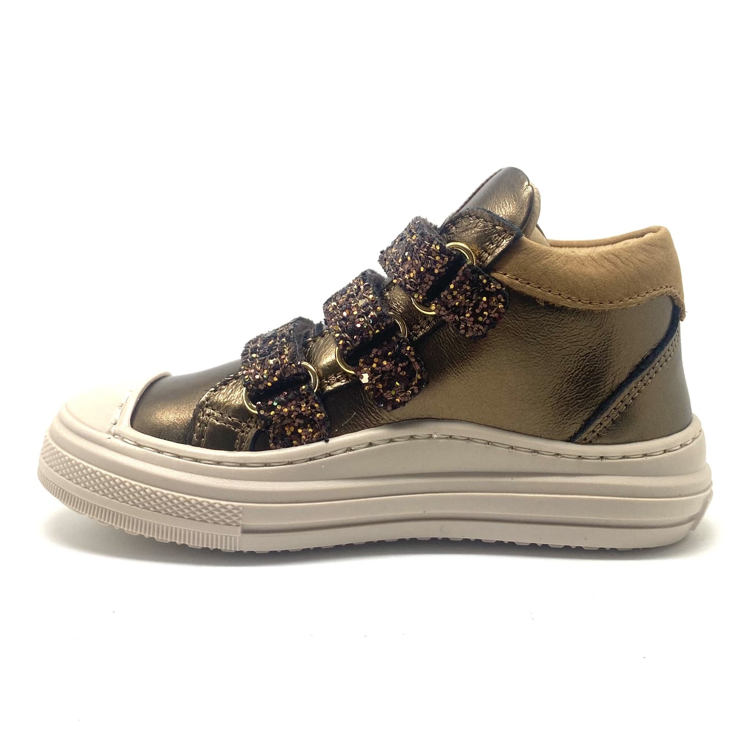 Lunella velcro schoen met glitter