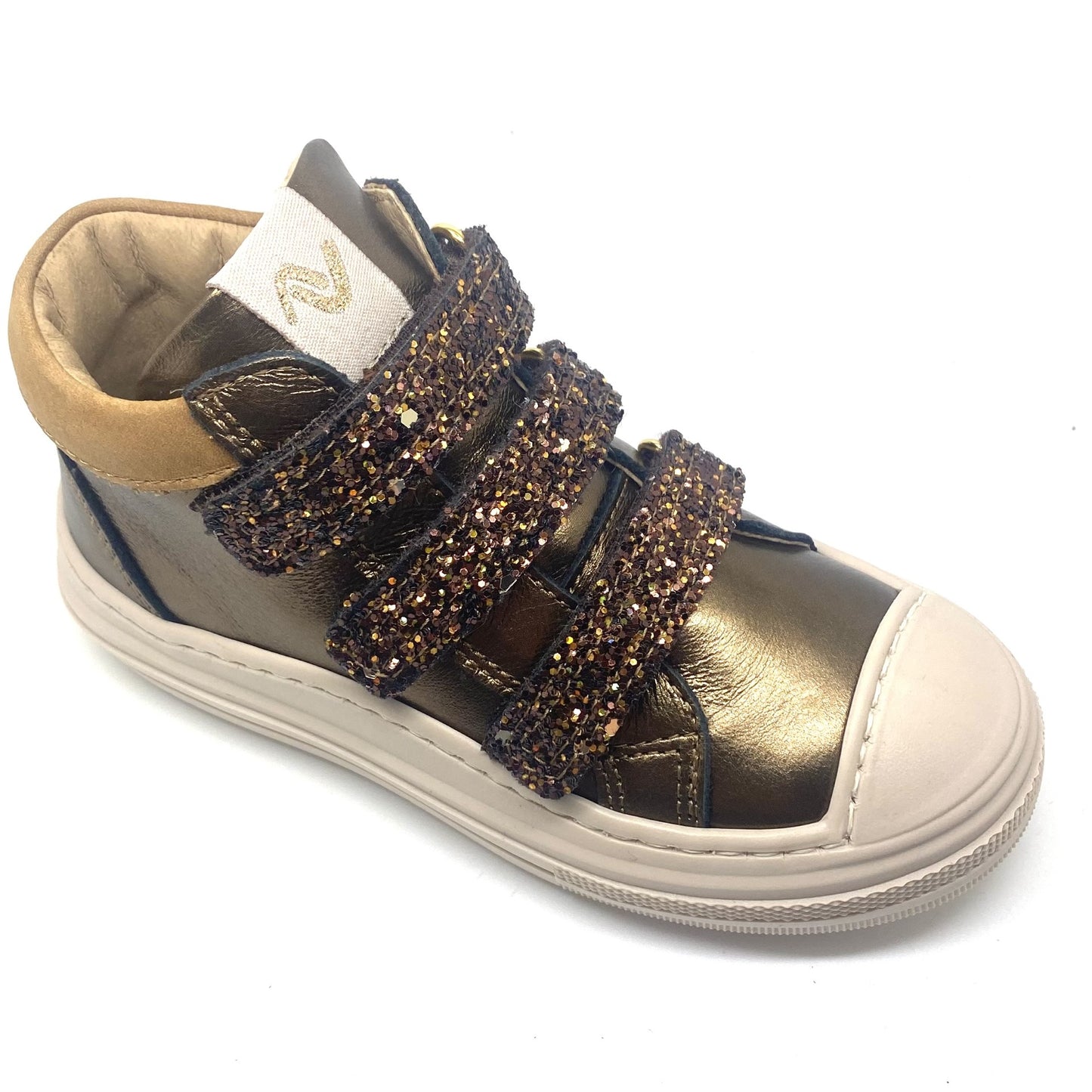 Lunella velcro schoen met glitter