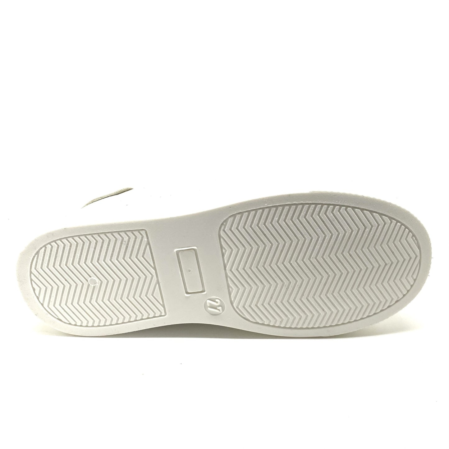 Develab lage witte sneaker met bloempjes