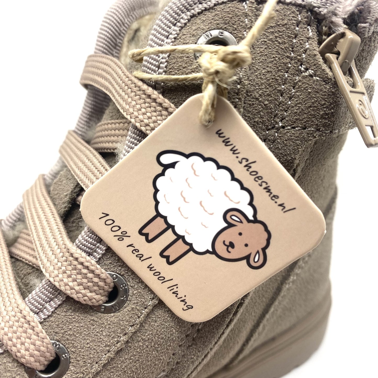 Shoesme hoge sneaker met wol