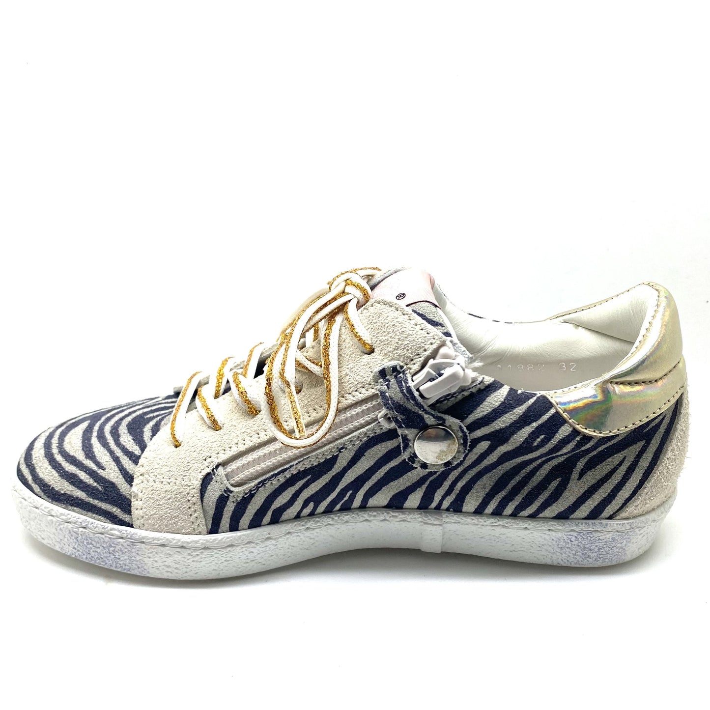 Rondinella lage sneaker met zebra print