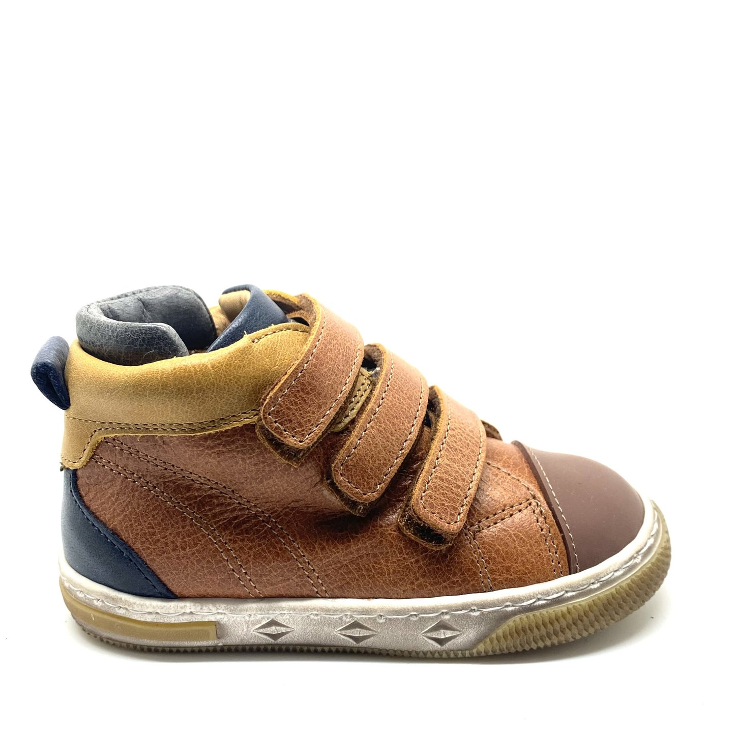 Zecchino D'oro schoen cognac met 3 plakkers