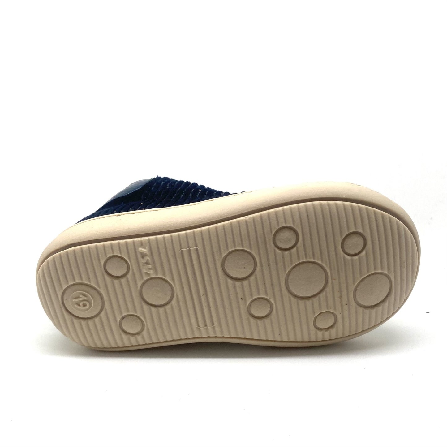 Zecchino D'oro blauw eerste stappertje met veter en rits.