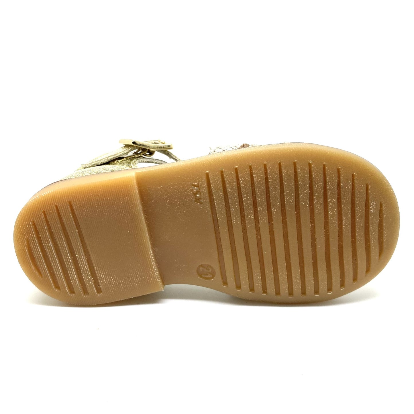 Zecchino D'oro goud sandaaltje met gesp