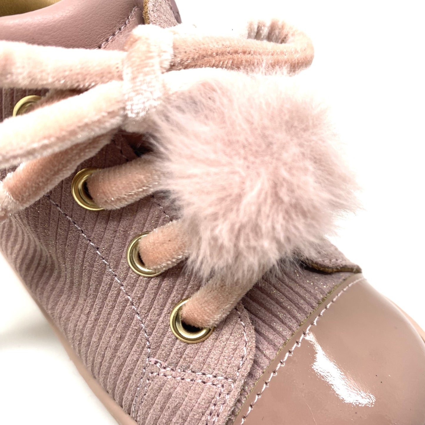 Zecchino D'oro velours schoentje met pompon