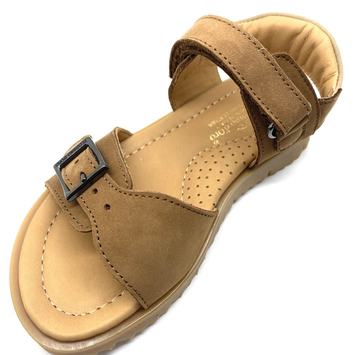 Zecchino D'oro sandaal cognac kleur.