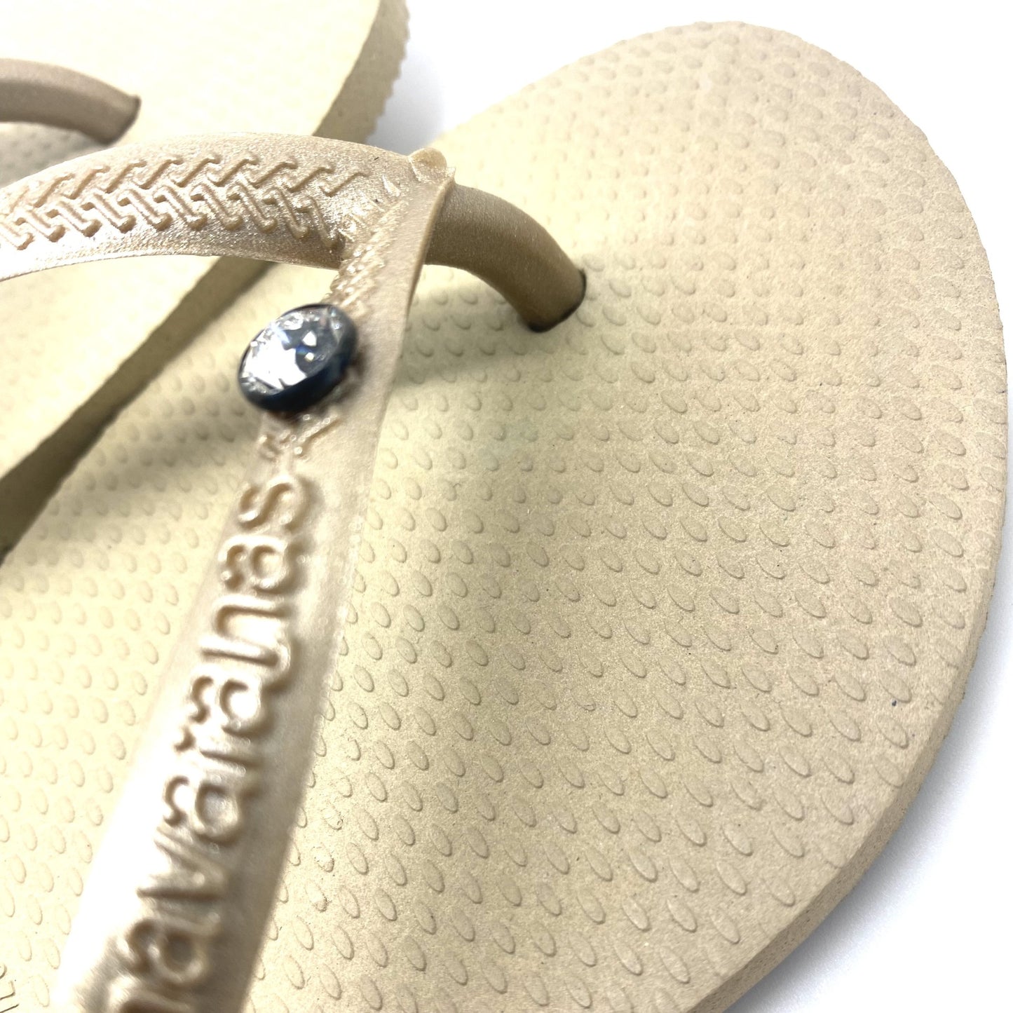 Havaianas goud met diamant