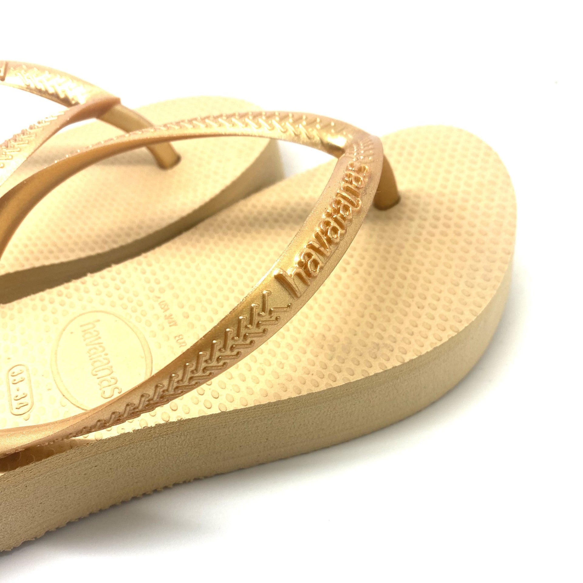 Havaianas goud met dikke zool