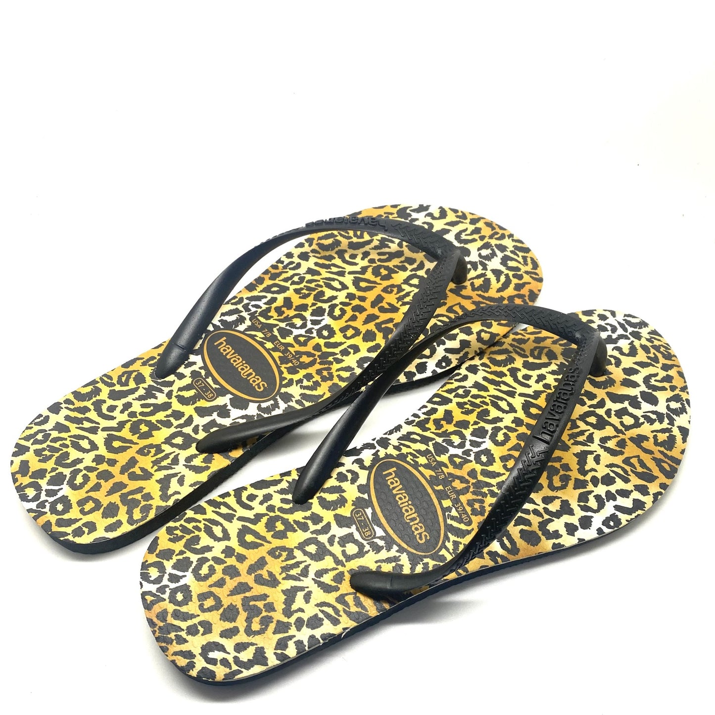 Havaianas leopard oker zwart