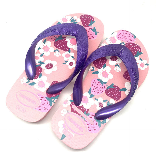 Havaianas slipper roos met bloempjes