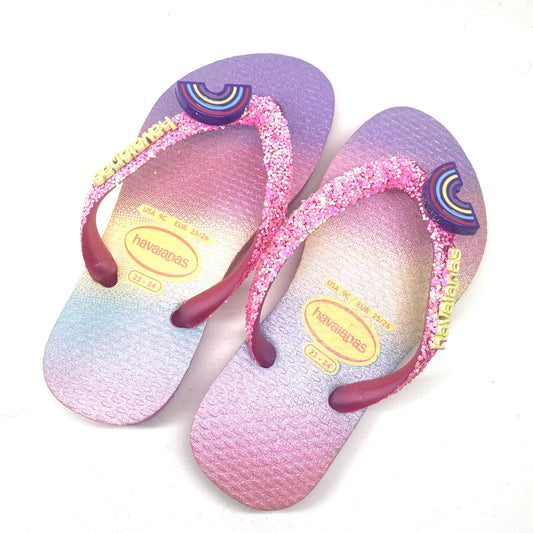 Havaianas teenslipper met regenboog