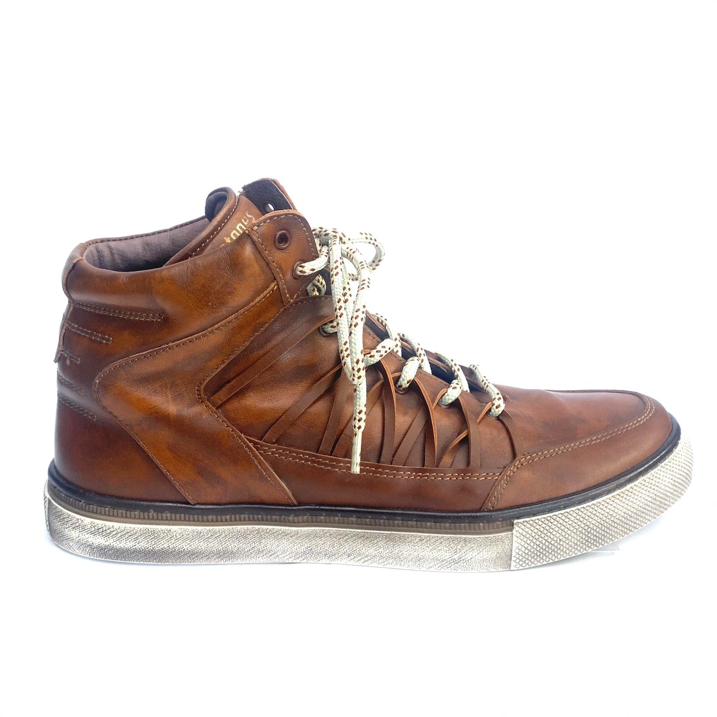 Stones and Bones cognac sneaker zonder rits