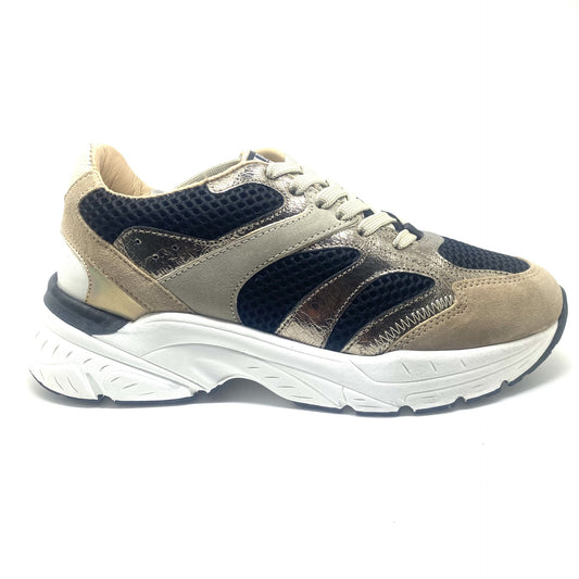 Hip runner beige zwart goud