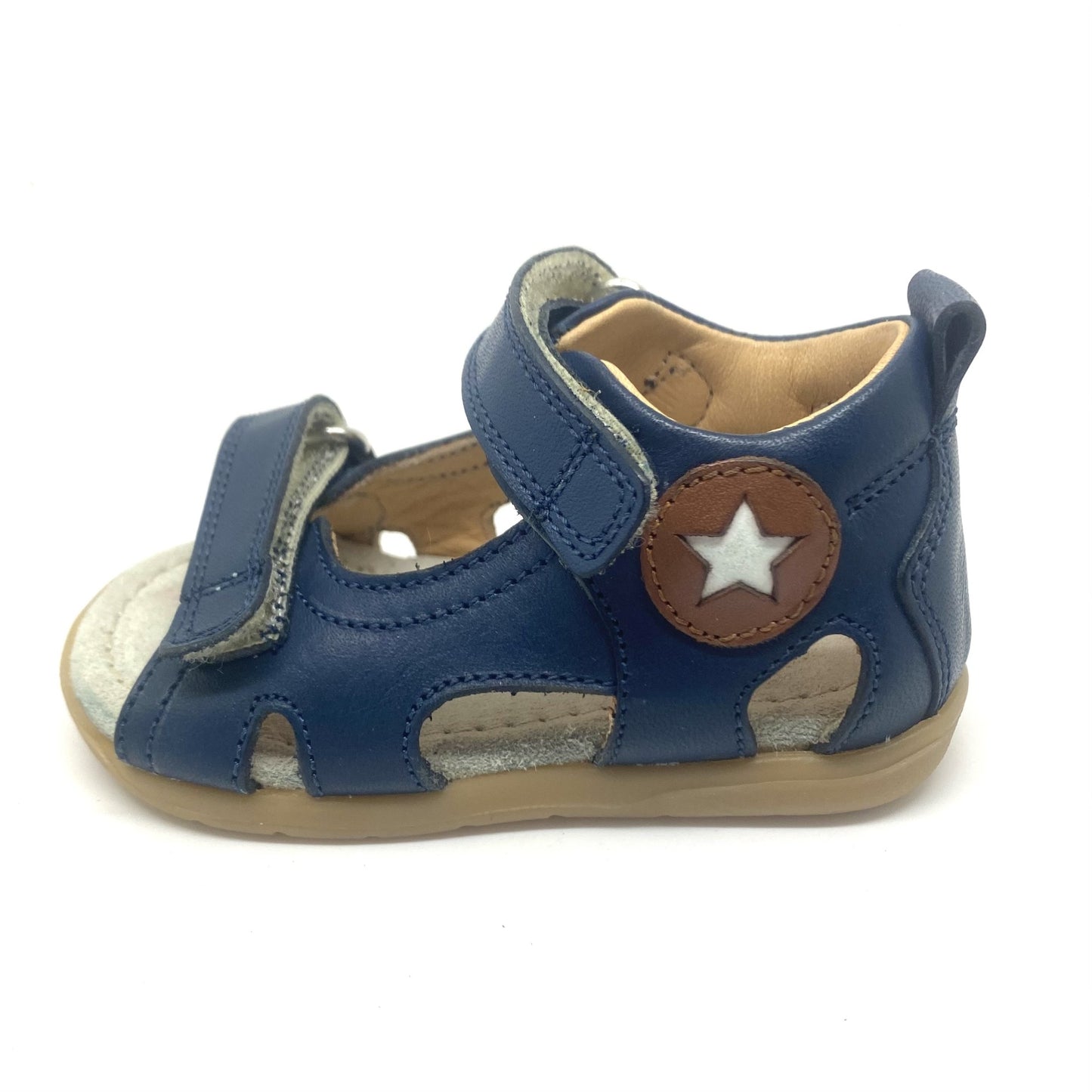 Rondinella sandaal blauw met witte ster