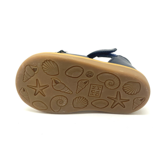 Pom D'api blauwe sandaal met t-bandje