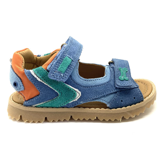 Stones and Bones LIUNT sandaal blauw oranje en groen