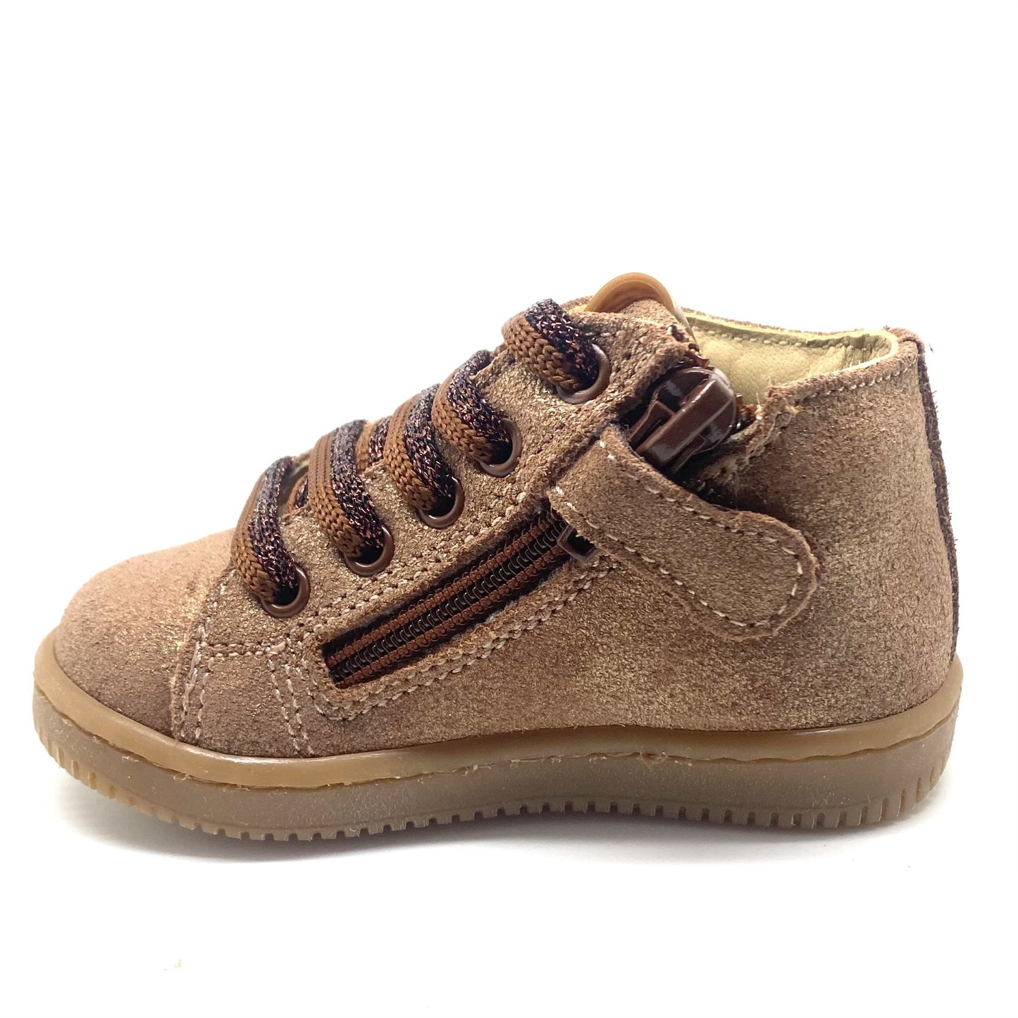 Stones and Bones NAJA schoentje cognac met bloem