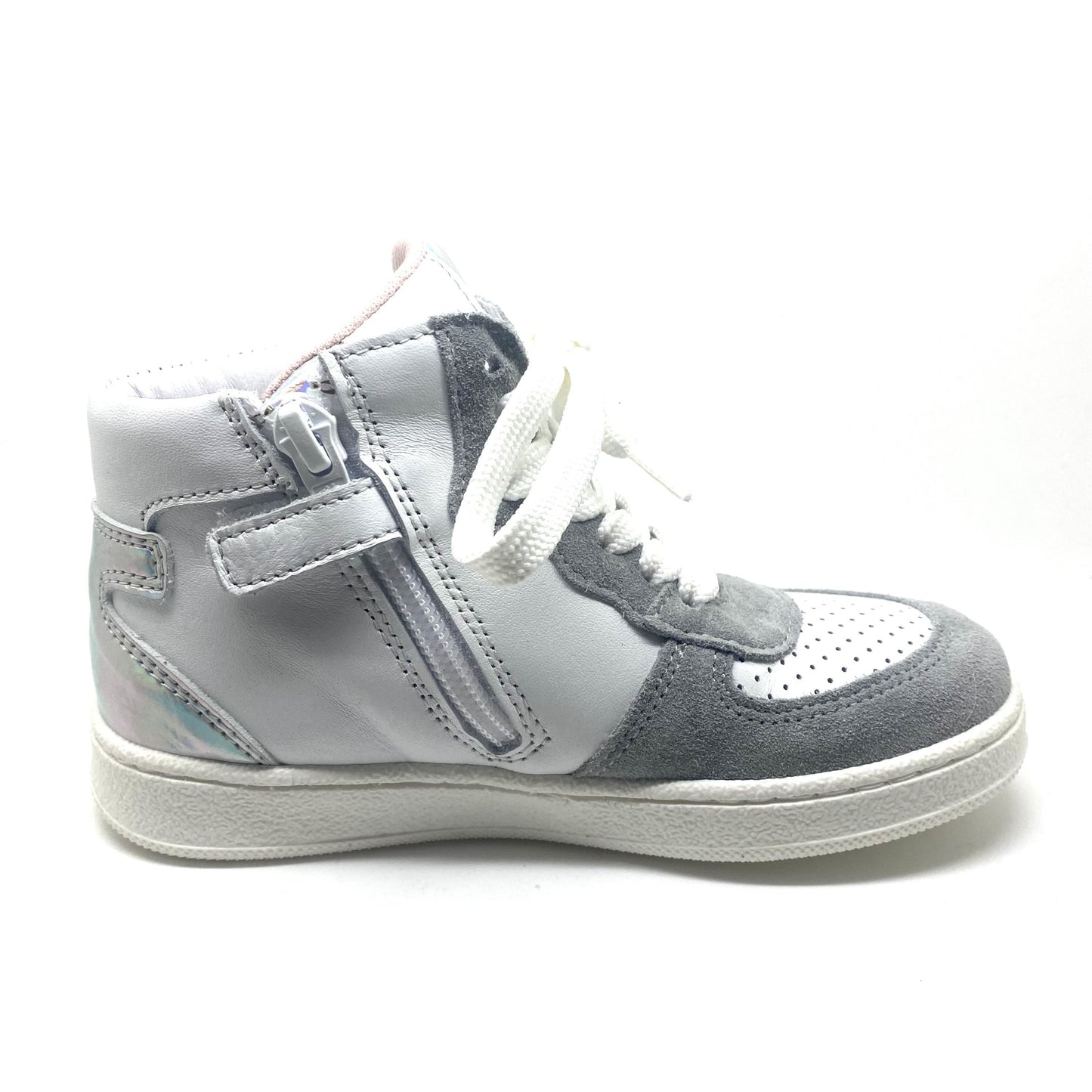 Clic hoge sneaker wit grijs