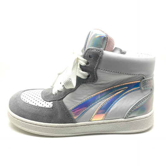 Clic hoge sneaker wit grijs