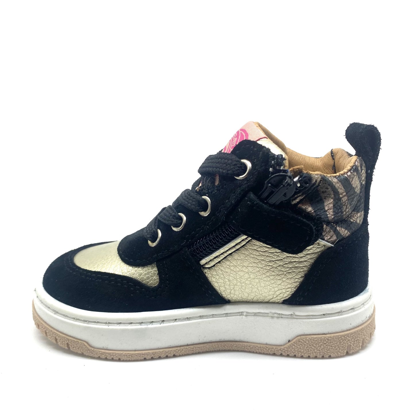 Develab sneaker zwart en goud