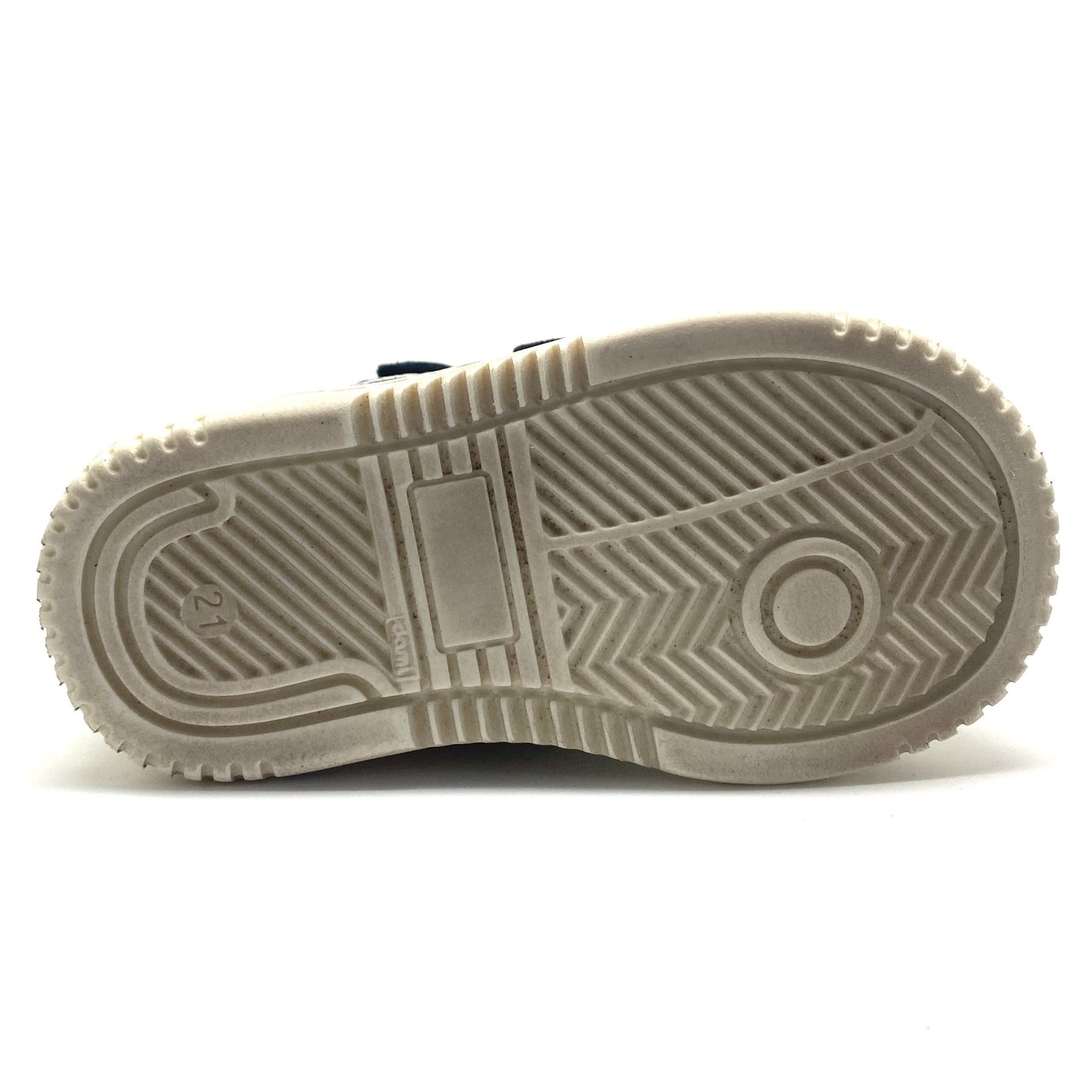 Develab hoge blauwe sneaker met velcro