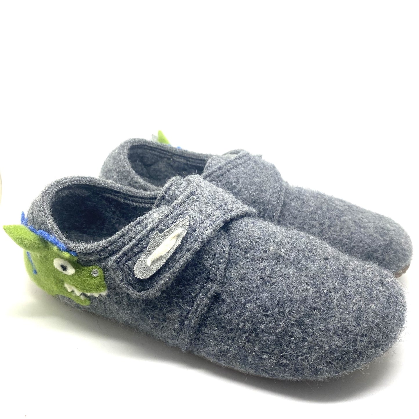 Kitzbühel grijze pantoffel met draak