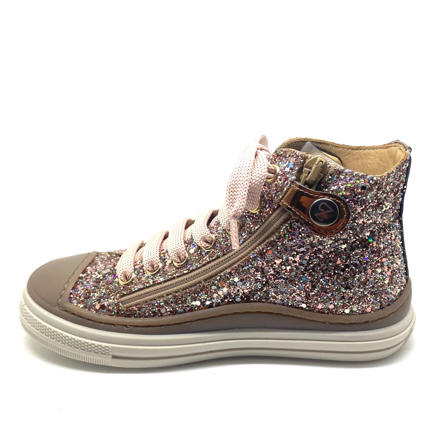 Zecchino D'oro roze glitter sneaker