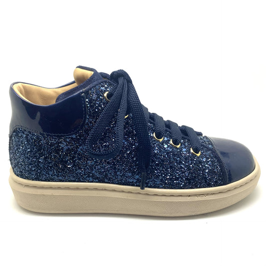 Zecchino D'oro blauwe glitter sneaker