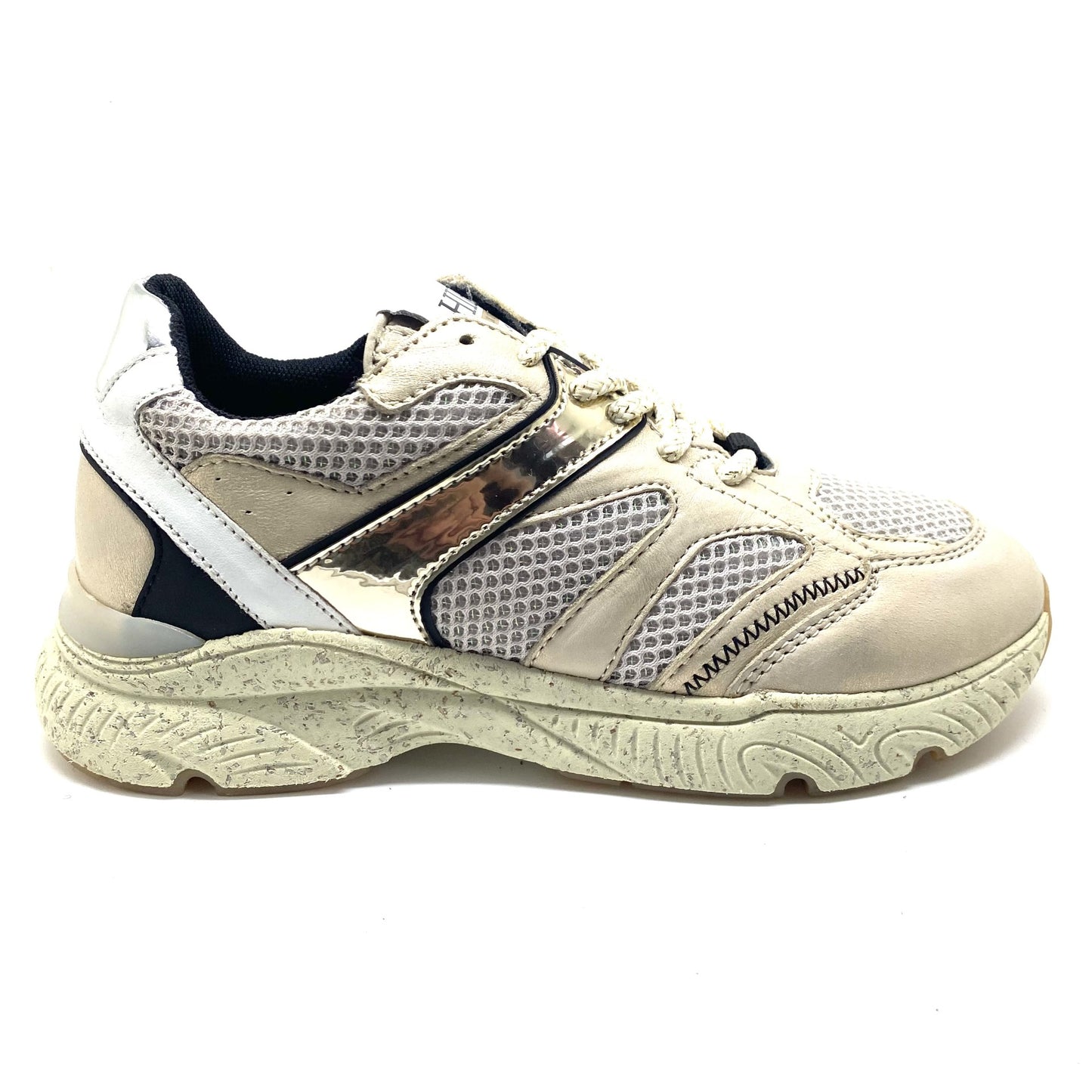 Hip lage runner goud beige