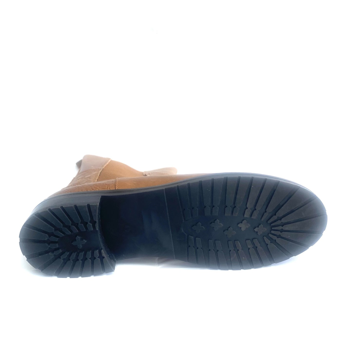 Hip half hoge laars met rek aan de zijkant en rits