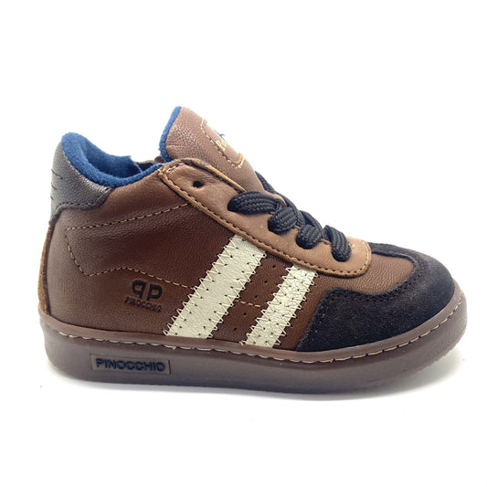 Pinocchio half hoge sneaker bruin