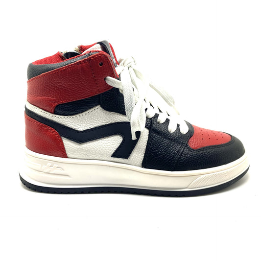 Hip hoge sneaker rood wit