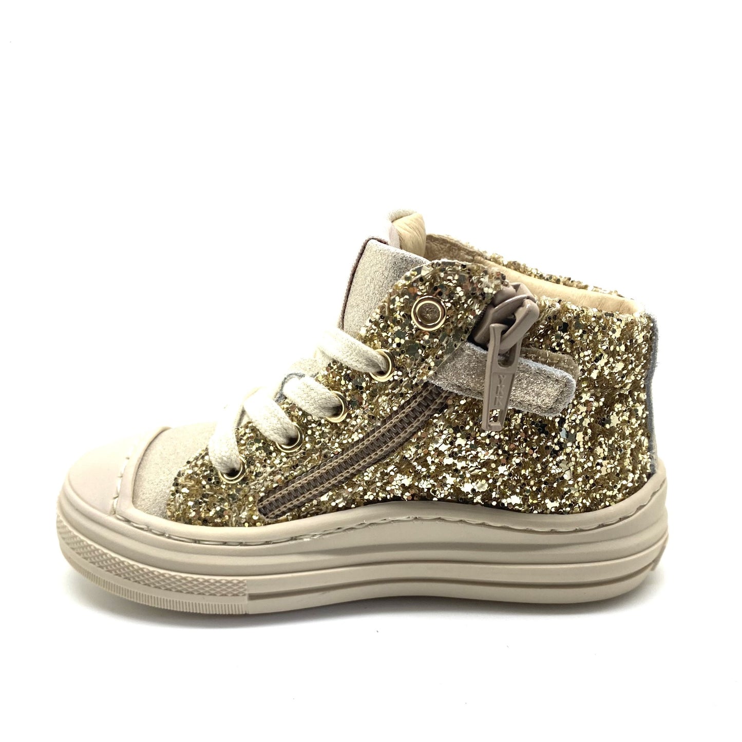 Lunella gouden glitter sneaker